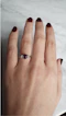 Pretty Oval Ruby and Diamond Ring Ca1940's - image 2
