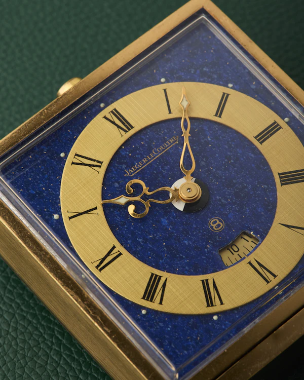 Jaeger-LeCoultre Lapis Lazuli Effect Travel Alarm Clock - image 5