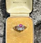 A Bright and Vibrant Burma Ruby and 'Old Cut' Diamond Edwardian Ring - image 8