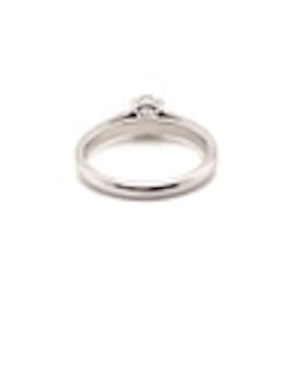 Oval Diamond Solitaire Ring ca. 2000 - image 6