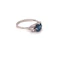 Pretty, Natural Sapphire and Diamond Art Deco Ring Ca 1920-35 - image 4