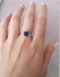 Pretty, Natural Sapphire and Diamond Art Deco Ring Ca 1920-35 - image 7