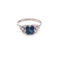 Pretty, Natural Sapphire and Diamond Art Deco Ring Ca 1920-35 - image 1