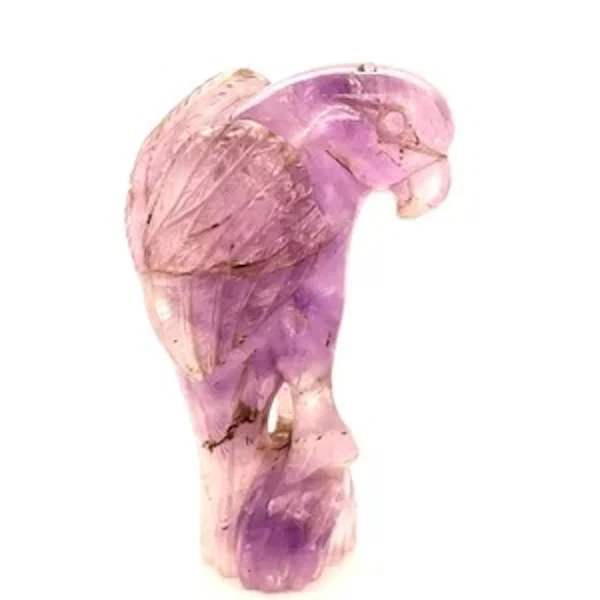 Carved Seal of Maltese Falcon in Amethyst Ca 1880 - image 1