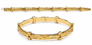 Björn Weckström Rare 18ct Gold Bracelet, Finland, circa 1970s Mark Constable Unit 301