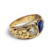French Art Nouveau Unheated Sapphire & Diamond Ring, circa 1900 - image 4