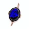 Exceptional Natural Black Opal & Diamond Brooch / Pendant - image 4