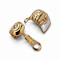 Vintage Bvlgari Parentesi Gold & Steel Earrings, Circa 1980s - image 4