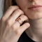 Vintage Hermès Chaîne d’Ancre Passerelle Ring in 18k Rose Gold — 1979 - image 2