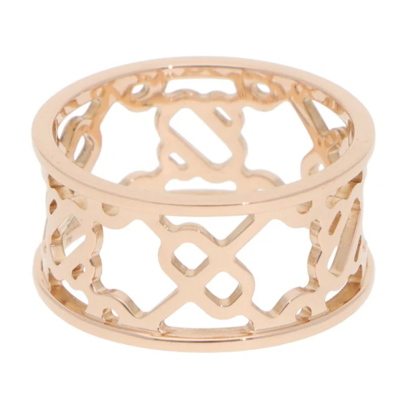 Vintage Hermès Chaîne d’Ancre Passerelle Ring in 18k Rose Gold — 1979 - image 3