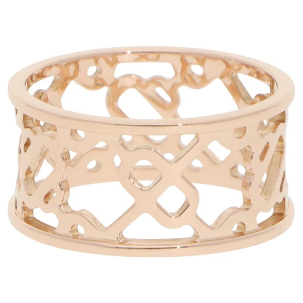 Vintage Hermès Chaîne d’Ancre Passerelle Ring in 18k Rose Gold — 1979 - image 5