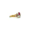 A Bright and Vibrant Burma Ruby and 'Old Cut' Diamond Edwardian Ring - image 4