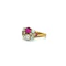A Bright and Vibrant Burma Ruby and 'Old Cut' Diamond Edwardian Ring - image 7
