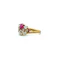 A Bright and Vibrant Burma Ruby and 'Old Cut' Diamond Edwardian Ring - image 8