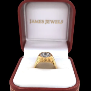 Vintage Kutchinsky Diamond Signet Ring.