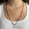 Edwardian 25.5″ Stylised Knot & Trombone Link Albert Chain - Saddingtons Jewellery Stand 375 - image 1