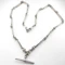 Edwardian 25.5″ Stylised Knot & Trombone Link Albert Chain - Saddingtons Jewellery Stand 375 - image 3