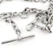 Victorian 1897 Knot & Reef Link Silver Albert Chain - Saddingtons Jewellery Stand 375 - image 2