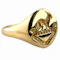 1918 Lynx & Motto Intaglio Signet Ring - Saddingtons Jewellery Stand 375 - image 1