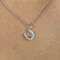 Edwardian Diamond Horseshoe Pendant - Saddingtons Jewellery Stand 375 - image 1