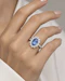 2.86ct Ceylon Sapphire & diamond ring No-Heat 18k gold - image 1