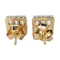 Vintage Baguette & Round Diamond Square Stud Earrings - Saddingtons Jewellery Stand 375 - image 3