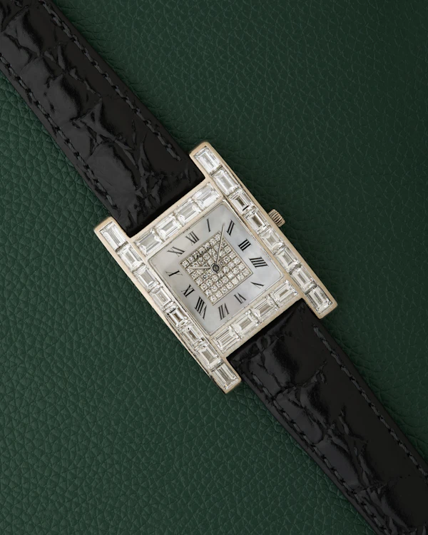 Chopard Ref. 13/6402-20 Baguette Diamonds MoP 18K White Gold - image 2