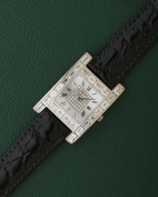 Chopard Ref. 13/6402-20 Baguette Diamonds MoP 18K White Gold - image 3