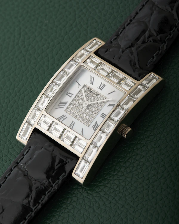 Chopard Ref. 13/6402-20 Baguette Diamonds MoP 18K White Gold - image 8