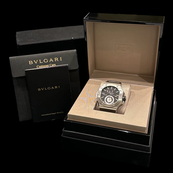BVLGARI x DANIEL ROTH ENDURER CONTINUOUS "CHRONOSPRINT" FLYBACK CHRONOGRAPH STAINLESS STEEL 51mm WITH BOX AND BVLGARI SERVICE BRE 56 S CHS - image 6