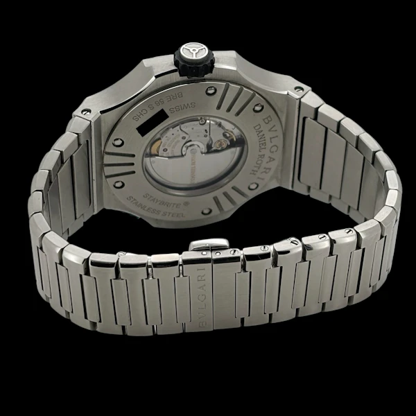 BVLGARI x DANIEL ROTH ENDURER CONTINUOUS "CHRONOSPRINT" FLYBACK CHRONOGRAPH STAINLESS STEEL 51mm WITH BOX AND BVLGARI SERVICE BRE 56 S CHS - image 5