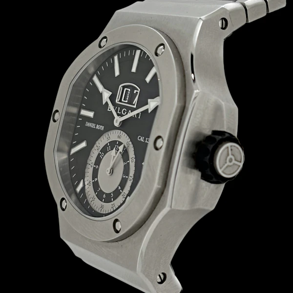 BVLGARI x DANIEL ROTH ENDURER CONTINUOUS "CHRONOSPRINT" FLYBACK CHRONOGRAPH STAINLESS STEEL 51mm WITH BOX AND BVLGARI SERVICE BRE 56 S CHS - image 2