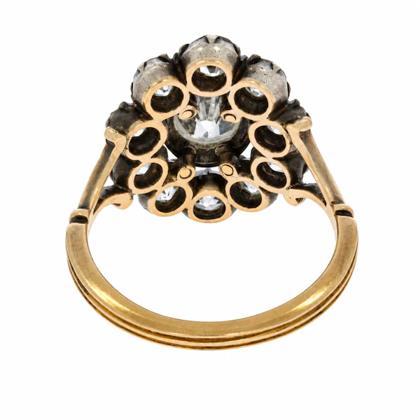 Victorian Diamond Cluster Ring - image 4