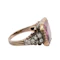 Georgian Spinel Basket Ring - image 3