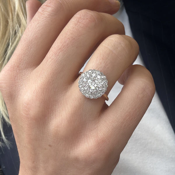 Old Cut Diamond Cluster Ring - Charlotte Sayers - image 2