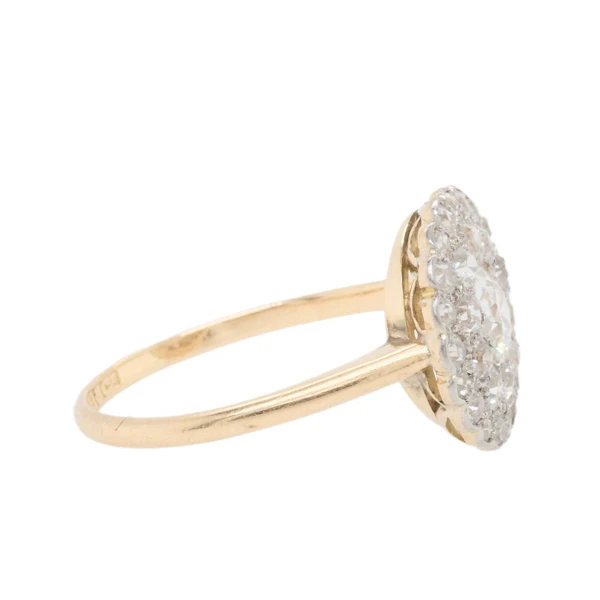 Old Cut Diamond Cluster Ring - Charlotte Sayers - image 3