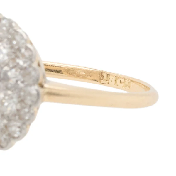 Old Cut Diamond Cluster Ring - Charlotte Sayers - image 6