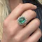Victorian Cabochon Emerald Ring - Charlotte Sayers - image 2
