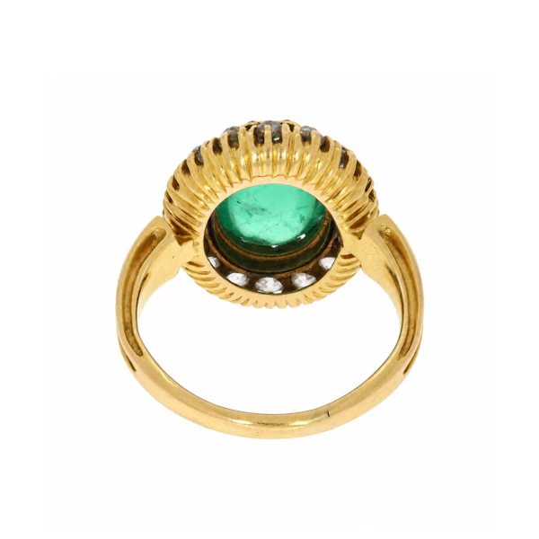 Victorian Cabochon Emerald Ring - Charlotte Sayers - image 5