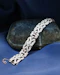 Downstairs at Grays, an exquisite Vintage, Art Deco, Diamond "Plaque" Bracelet set in Platinum, Circa 1930. - image 1