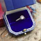 Downstairs at Grays: A very fine Asprey's Diamond Solitaire Engagement Ring set in 18ct White Gold, English, Circa 1980 - image 3