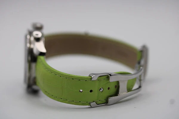 Omega Speedmaster Reduced 3834.72.35 – Mother of Pearl Dial – New Green Strap – Automatic - image 11