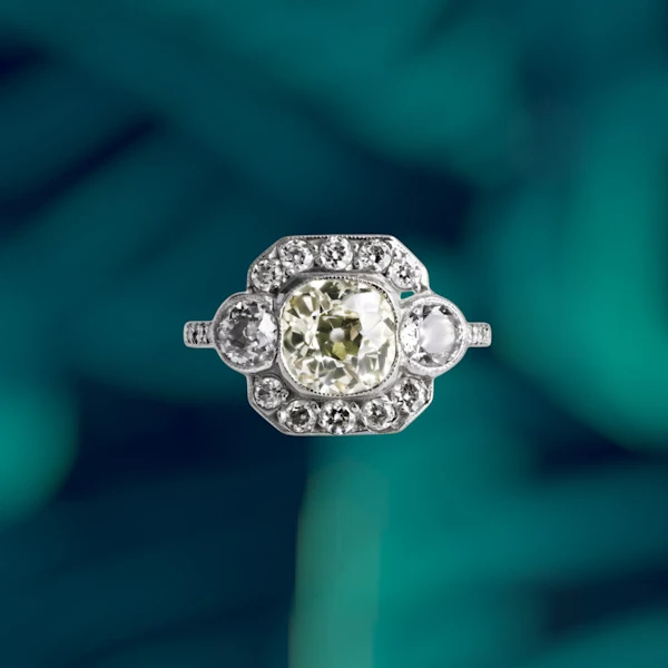 Vintage Old Mine Cut Diamond Ring. - image 3