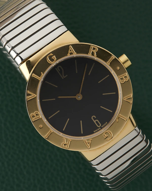 Bulgari Tubogas Ref. BB 30 2T Two Tone 18K Gold Cuff Bracelet - image 2