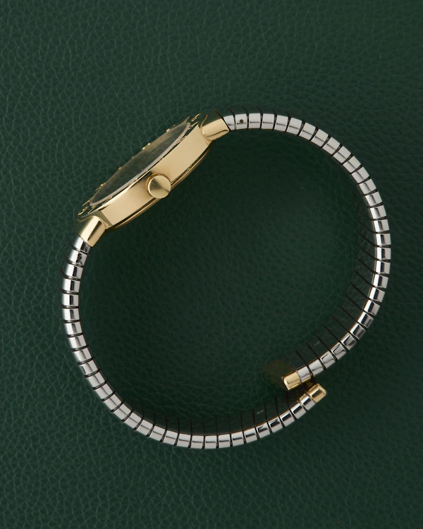 Bulgari Tubogas Ref. BB 30 2T Two Tone 18K Gold Cuff Bracelet - image 4