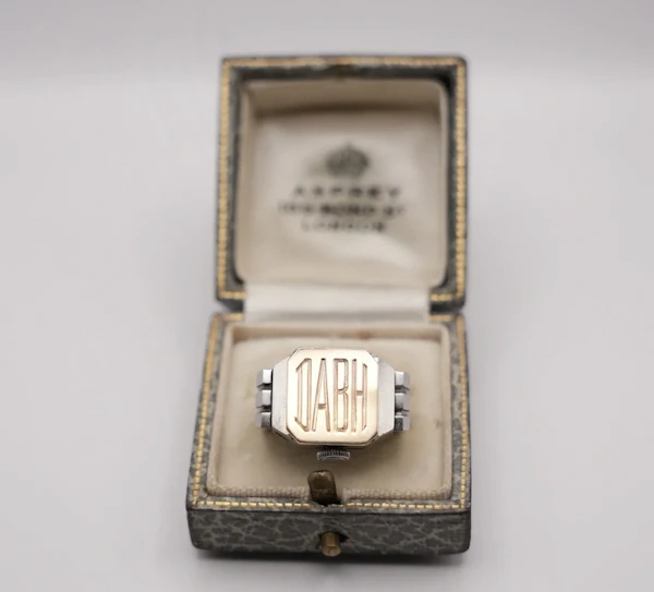 Asprey Vintage Ring Watch in Stainless Steel, Manual Winding, Circa 1940s - image 4