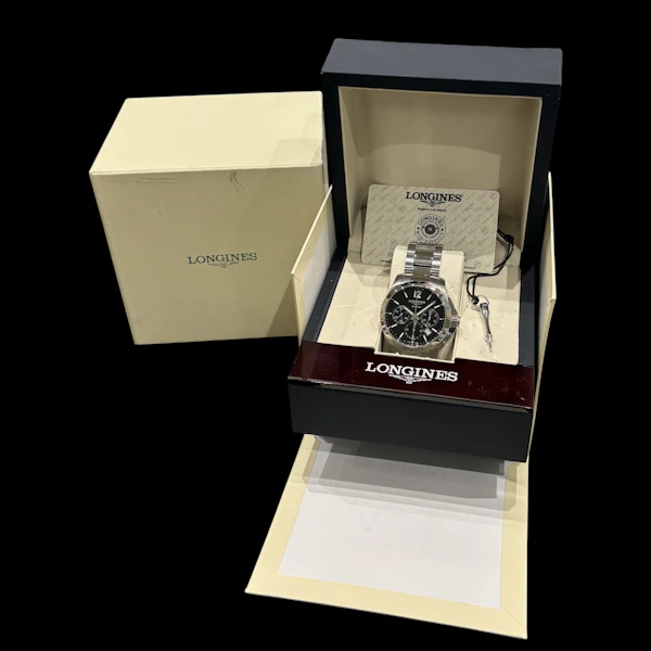 LONGINES CONQUEST AUTOMATIC CHRONOGRAPH FULL SET 2012 UNWORN - L2.743.4.56.6 - image 5