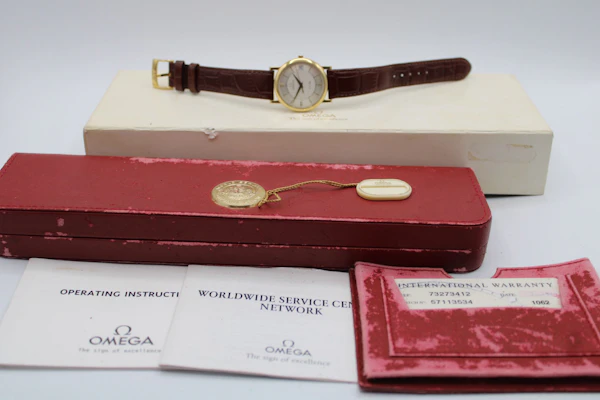 Omega De Ville Prestige 7327.34.12 18k Full Set 2001 - image 2