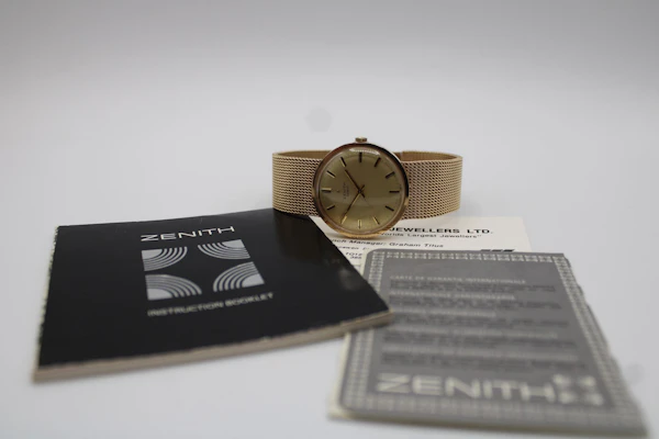 Zenith Stellina 34mm with Box and Papers c.1976 - image 2