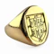 Victorian Heraldic Crest Intaglio Signet Ring - Saddingtons Jewellery Stand 375 - image 1
